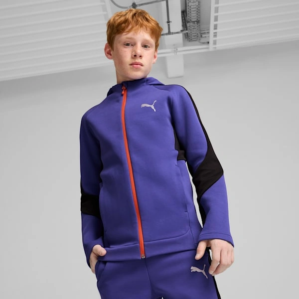 Bluza z kapturem EVOSTRIPE PUMA dla dużych dzieci: ciepło i styl w jednym! Idealna na co dzień i do sportu!