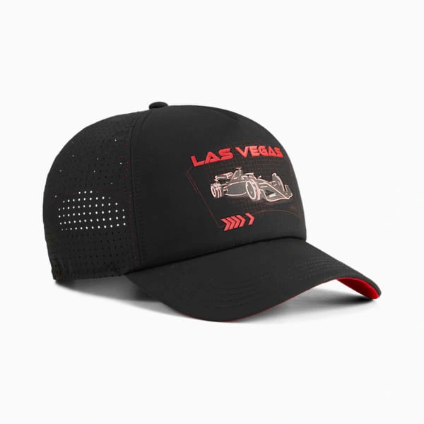 Czapka F1® Las Vegas od PUMA: Poczuj adrenalinę Sin City! Unikatowy design, idealna na Grand Prix.